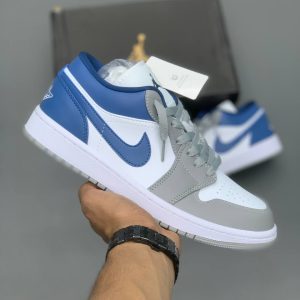 کتونی نایک jordan 1 Low OG blue gray white