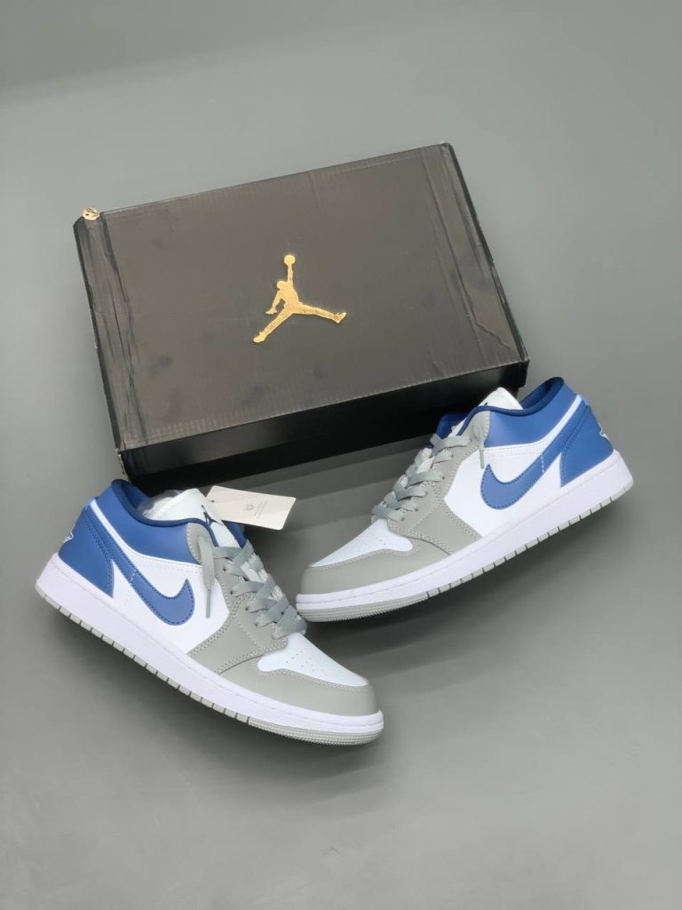 کتونی نایک jordan 1 Low OG blue gray white