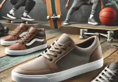 dall·e 2025 02 19 09.51.32 a stylish and functional display of flat sneakers suitable for skateboarding, gym workouts, and everyday wear. the sneakers are arranged neatly, showc