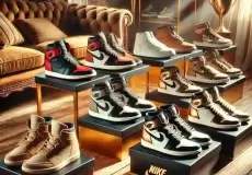 dall·e 2025 02 19 15.55.27 a premium and stylish sneaker collection displayed in an elegant setting, highlighting rare and highly sought after sneakers that are considered valua