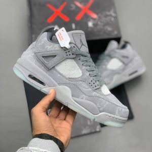 کتونی نایک air jordan 4 retro x kaws grey