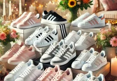 dall·e 2025 03 05 14.24.33 a stylish and comfortable sneaker arrangement suitable for a festive, spring setting like a persian new year gathering. include a variety of sneakers (1)