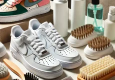 dall·e 2025 03 05 15.50.05 a stylish and modern sneaker care setup featuring high quality shoe cleaning products, soft brushes, microfiber cloths, and protective sprays. the sne (1)