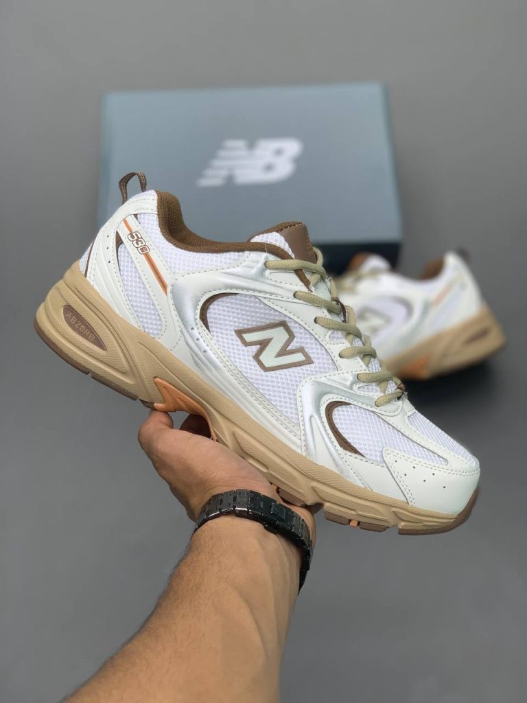 کتونی نیوبالانس (brown white) 530
