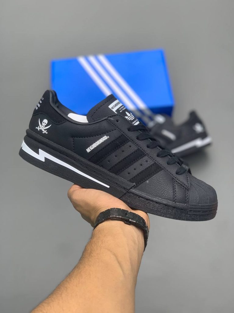 کتونی آدیداس superstar x neighborhood black