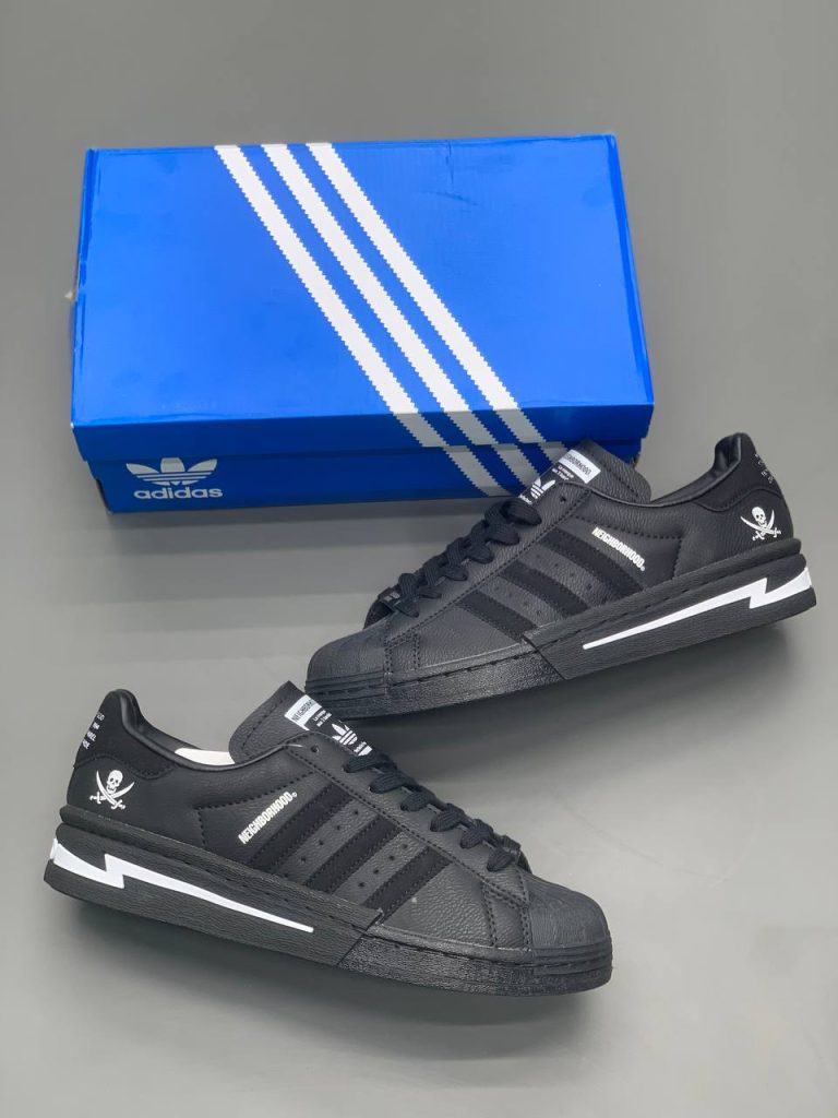 کتونی آدیداس superstar x neighborhood black