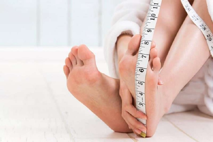 چک لیست اندازه ‌گیری صحیح پا