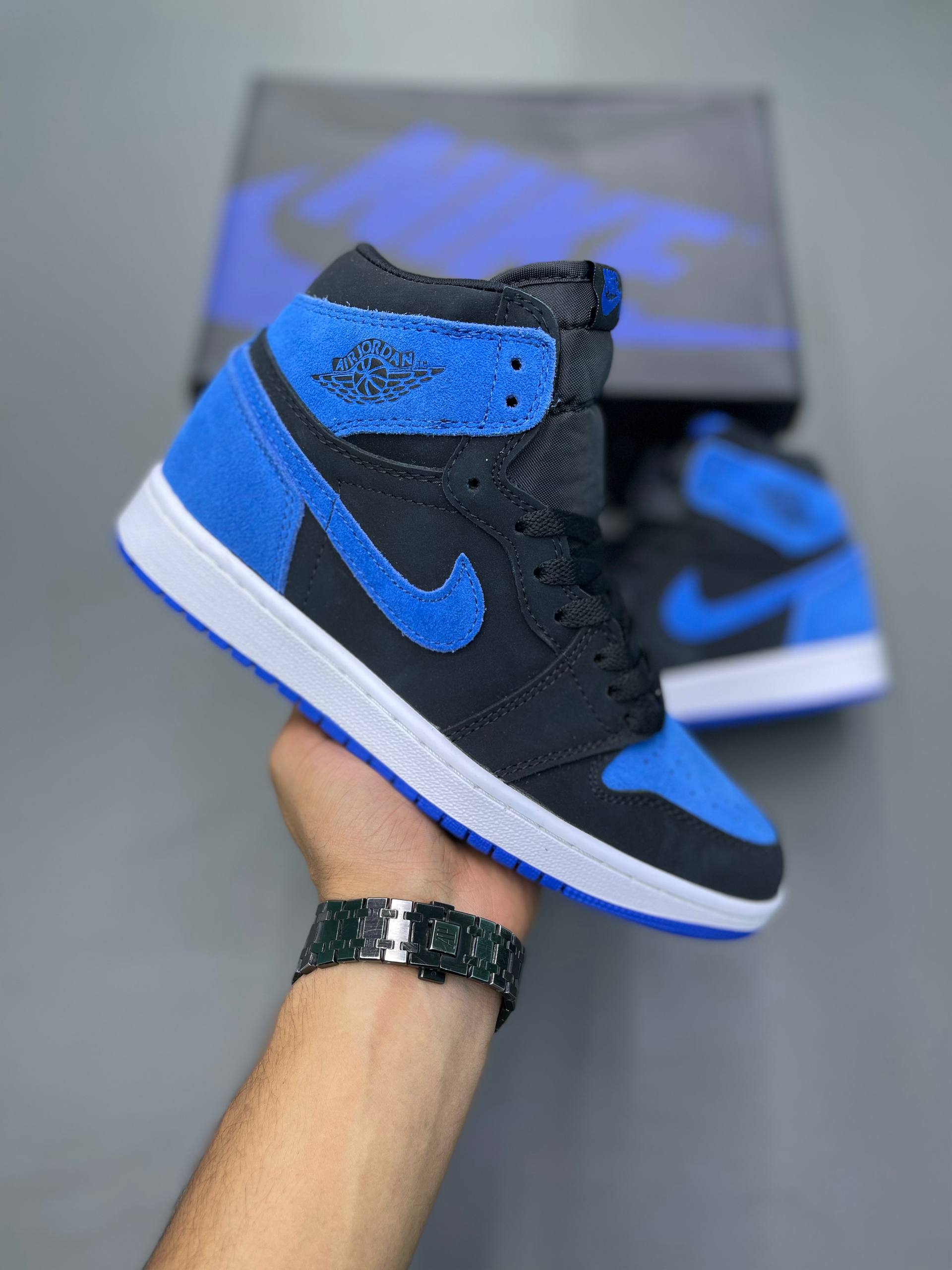 NIKE JORDAN 1 HIGH OG ROYAL RE-IMAGINED NIKE JORDAN 1 HIGH OG ROYAL RE-IMAGINED