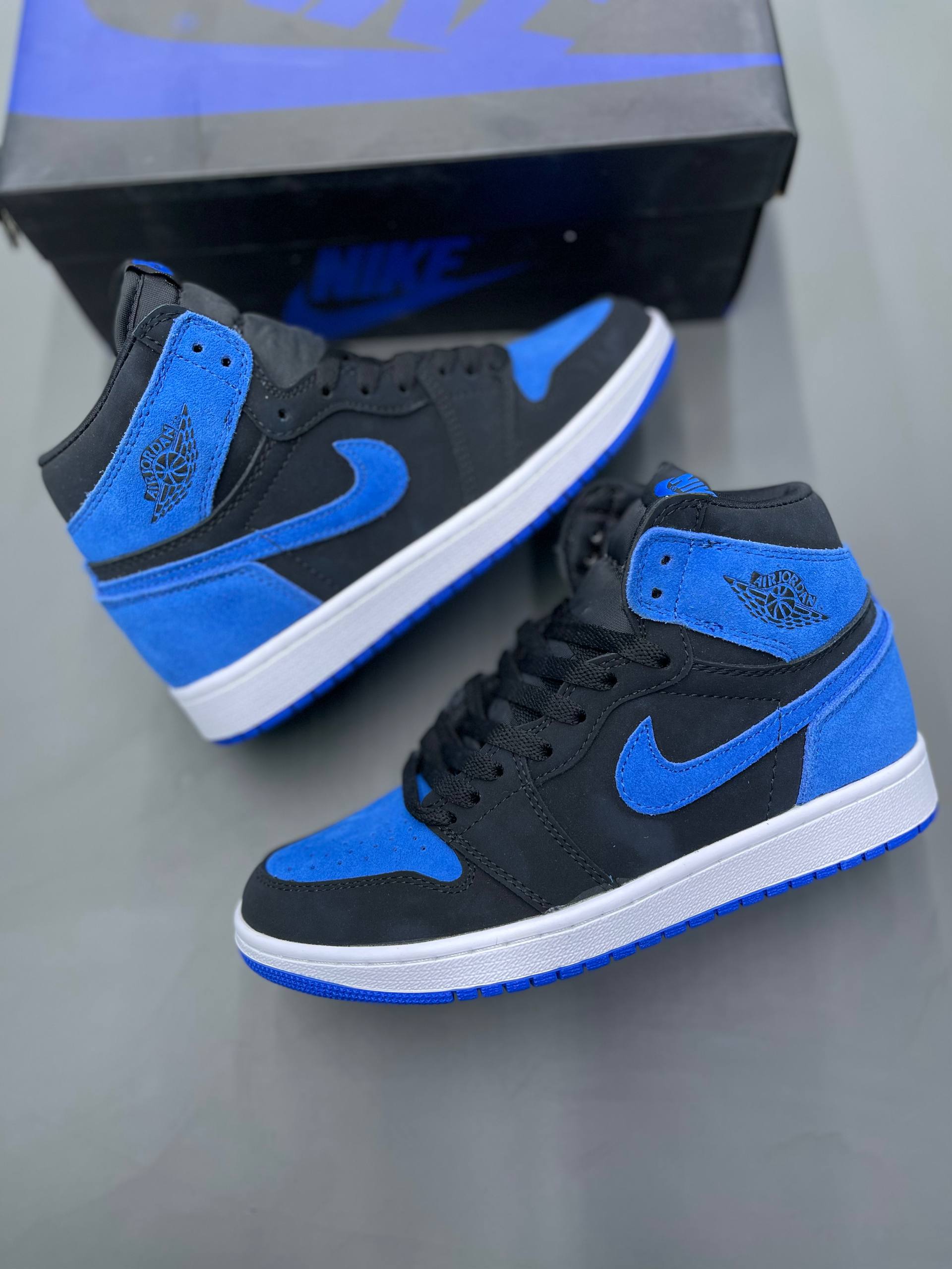 NIKE JORDAN 1 HIGH OG ROYAL RE-IMAGINED NIKE JORDAN 1 HIGH OG ROYAL RE-IMAGINED
