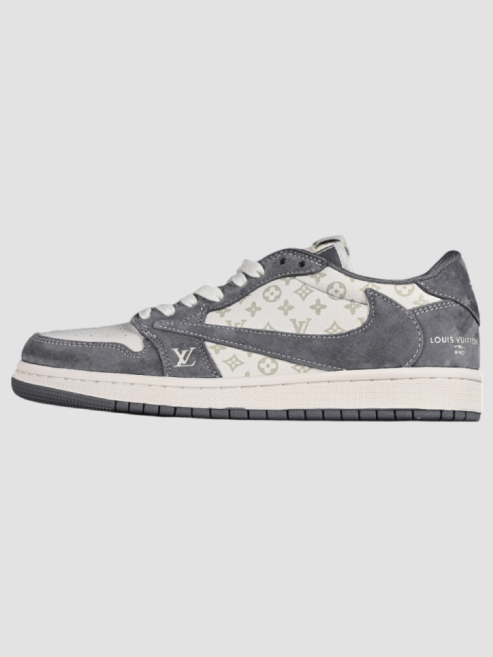NIKE AIR JORDAN 1 LOW X LOUIS VUITTON GREY NIKE AIR JORDAN 1 LOW X LOUIS VUITTON GREY